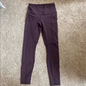 High-Waisted Purple Leggings